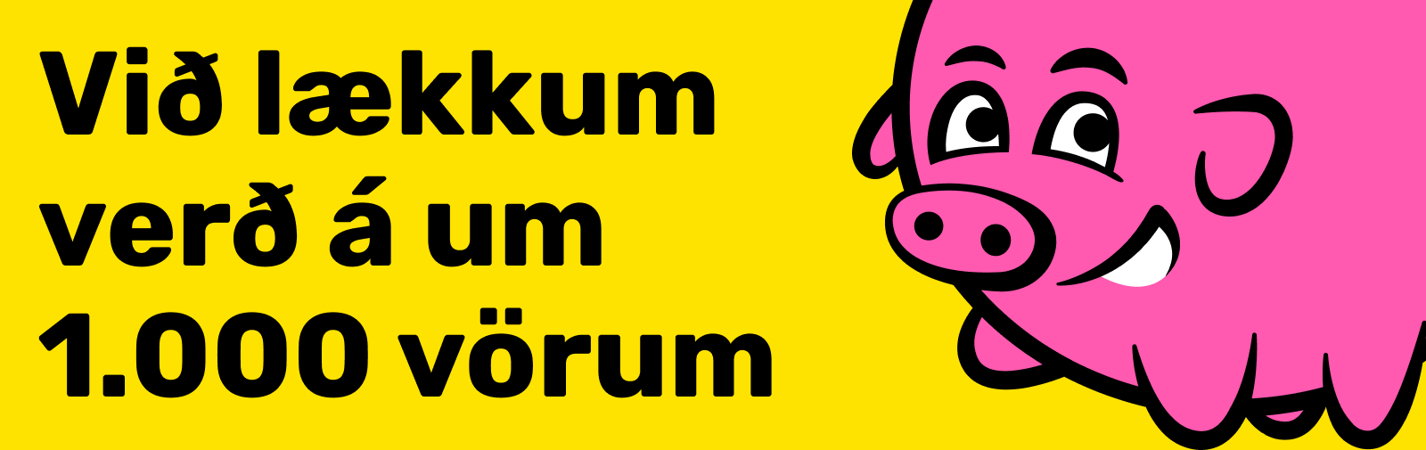 Við lækkum verð á um 1.000 vörum hjá Bónus